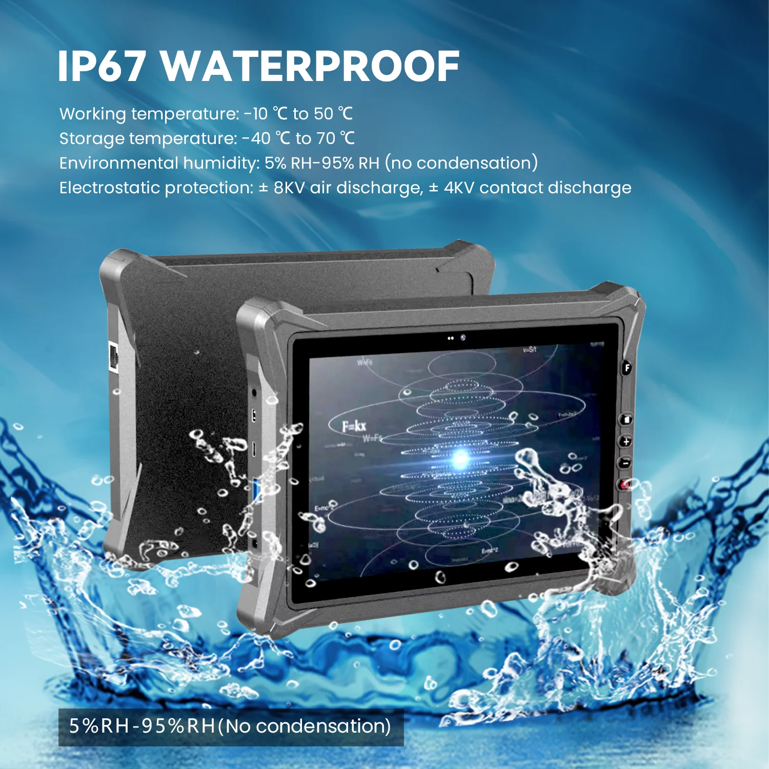 Hot Selling Rugged Tablet 10.1 Inches 12000mAh Android 13 1D/2D Fingerprint Identification RTK PSAM Dualband WiFi Android Tablet