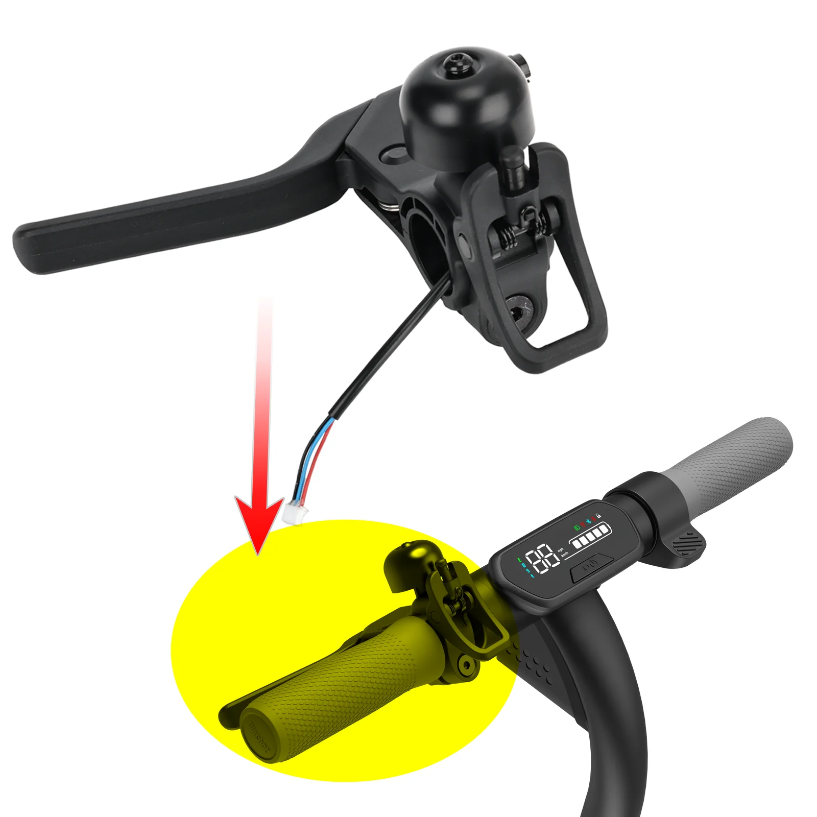 Original Handle Brake Lever for Ninebot E2 Electric Scooter E2PLUS E2PRO KickScooter Mechanical Brake Handle Accessories