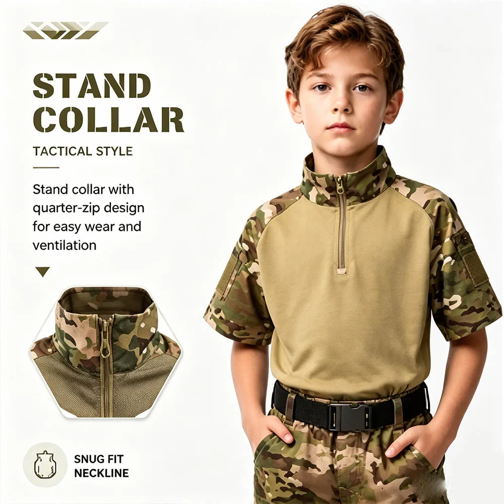 Kids Camouflage Tactical Frog  - đánh giá và giá Tactical Military Shirt Cargo