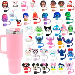 Sanrio Straw Cover Cap for Stanley Cup 10mm Silicone Straw Tips Lids Reusable Dust-Proof Straw Topper for Party Decor