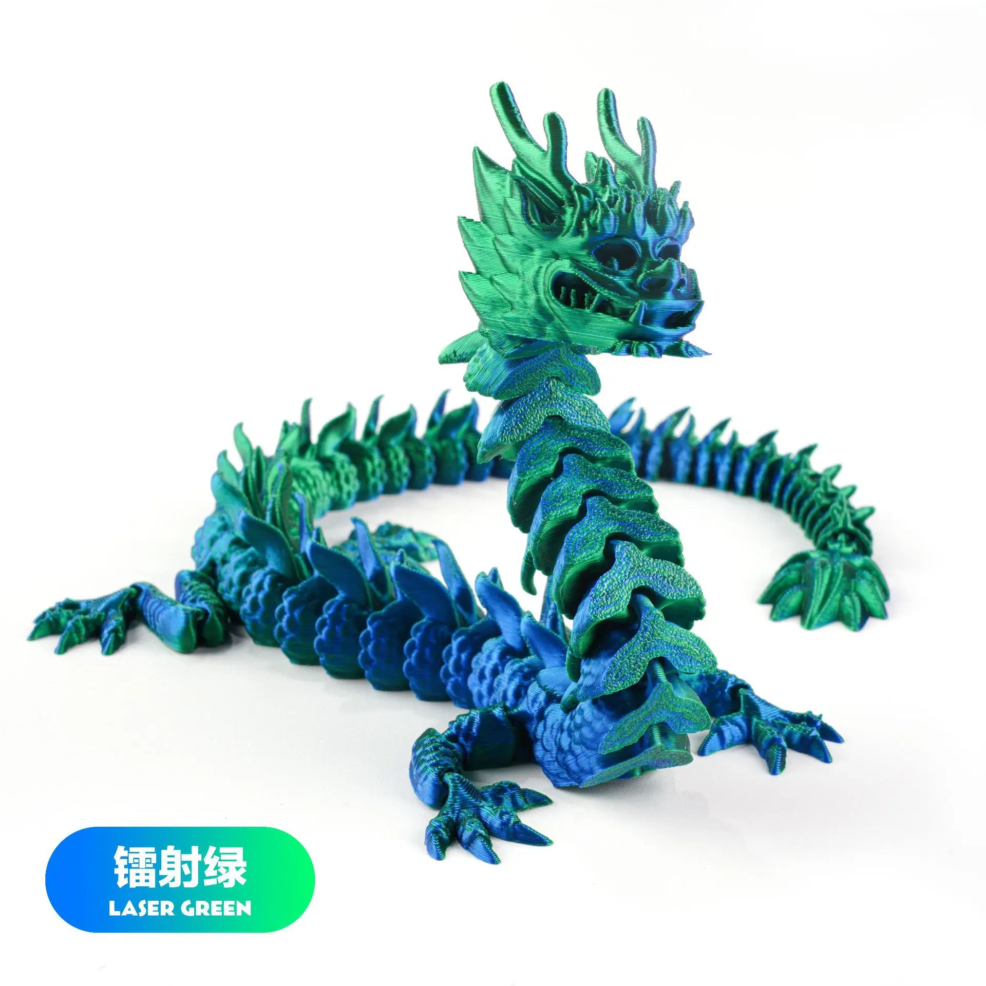 3D Printed Dragon Egg Figures Gemstone Multi-Jointed Movable Dragon With Wings Toys Tabletop Decorative Ornament Birthday Gifts