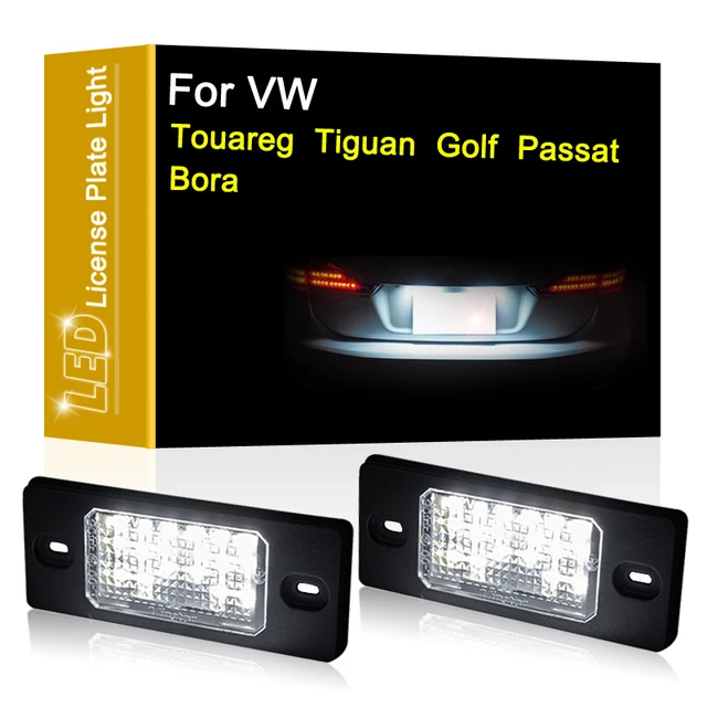 Lampa oświetlenia tablicy rejestracyjnej LED 12V do VW Touareg Tiguan Golf5 Passat B5 Bora Saloon/Variant White Zespół oświetlenia tablicy rejestracyjnej