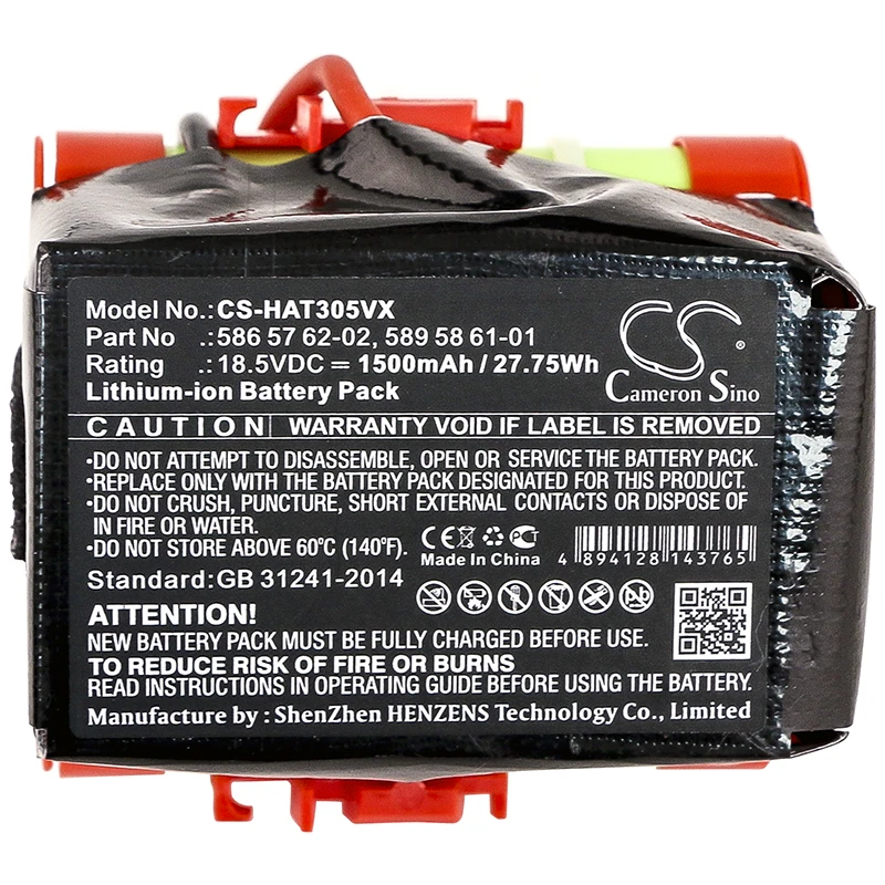 Battery for Gardena R40  R50  R70  R80  McCulloch Rob R600  Rob R1000 R38Li 2017  R40Li 2014  R40Li R45Li R50Li 2017