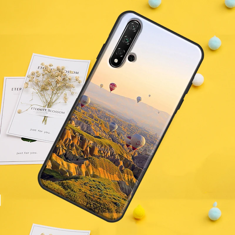 منطاد الهواء الساخن السفر الجبل لهواوي نوفا 7i 8i 11i 12i 12s 9 10 SE Y91 Y90 Y60 Y70 Y72 Y61 P60 Pro P30 P40 لايت