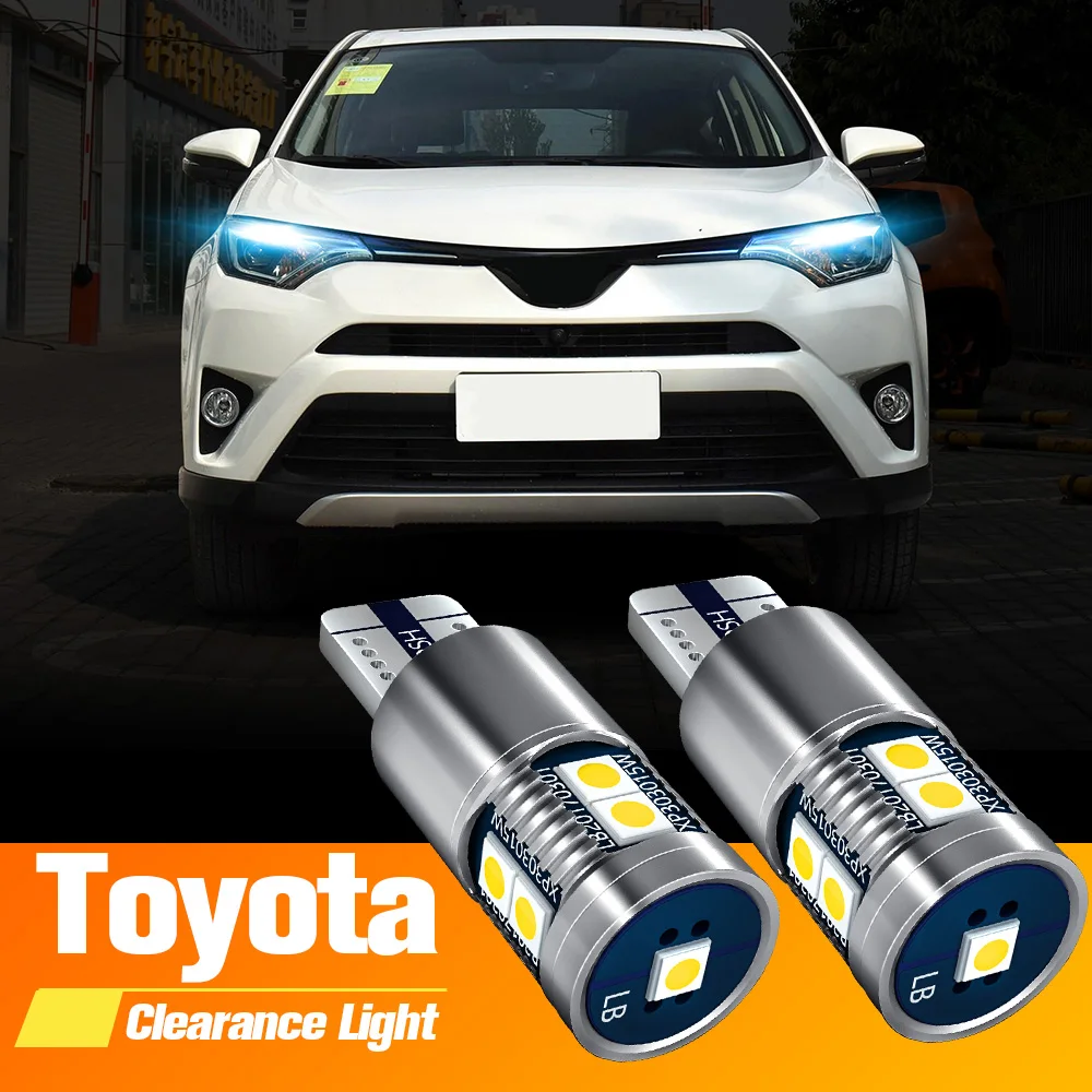 2pcs LED Clearance Light Bulb Lamp W5W T10 For Toyota Auris Avensis T22 T25 T27 Aygo Camry Corolla 86 Hiace Prius Rav4 Yaris