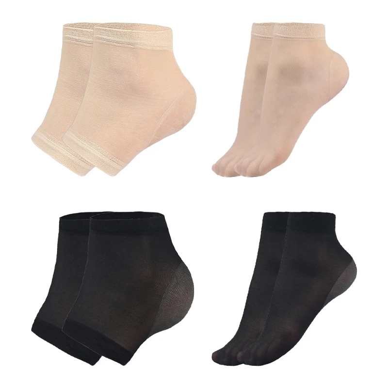 

Vented Moisturizing Gel Heel Socks Spa-Sock for Foot Care Treatment-Dry Feet