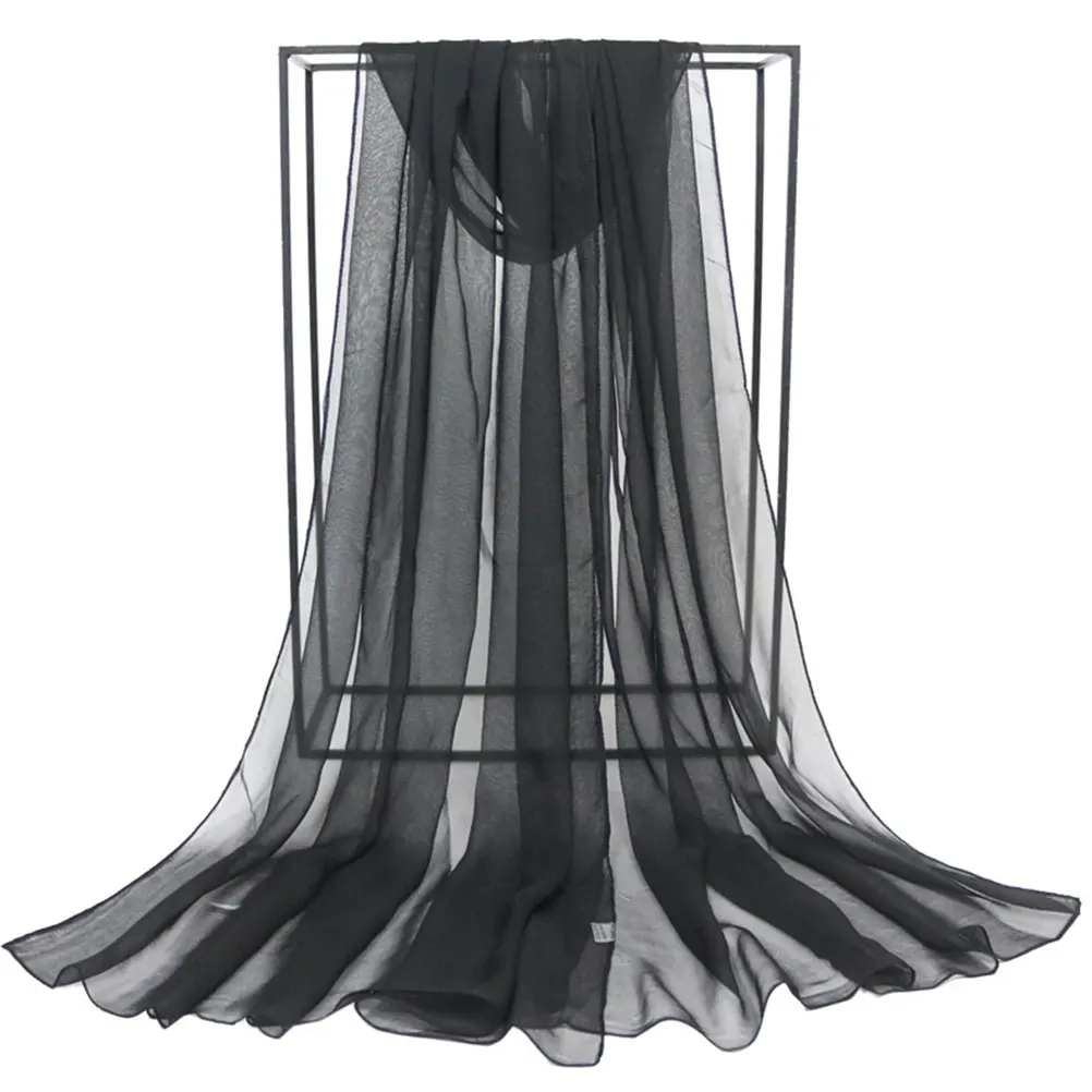 Accesorios para mujer, bufanda de Color sólido, protector solar, 160x50cm, cómodo, para todas las estaciones, regalo elegante, fiesta, playa, viajes, aire acondicionado