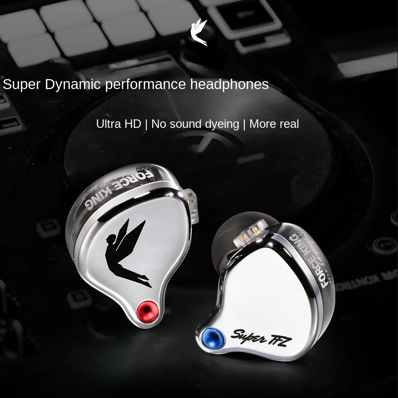 TFZ/SUPERTFZ FORCE KING อินเอียร์หูฟังจอภาพ Professional หูฟัง DJ Hifi แบบมีสาย0.78ที่ถอดออกได้สาย