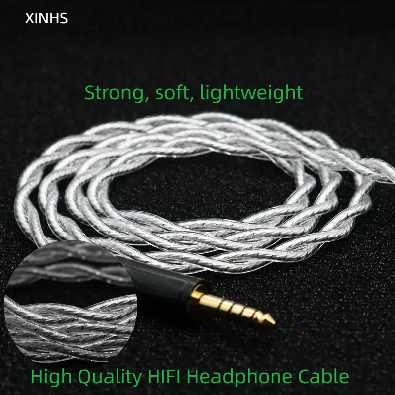 

XINHS K12 2 strands of high purity silver palladium-plated headphone upgrade cable