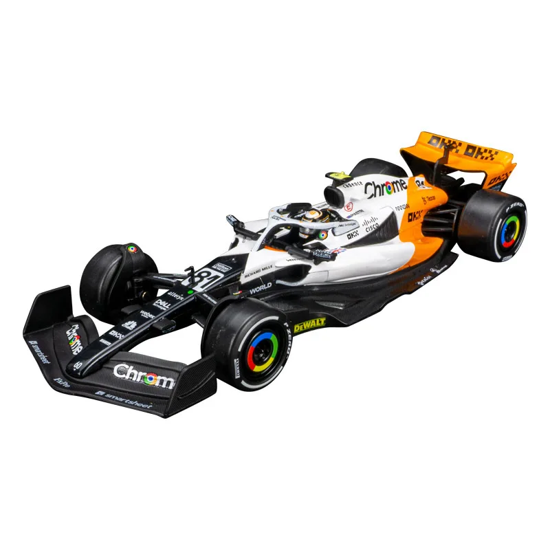 시뮬레이션 1:24 MCL60 모로칸 레이싱 합금 F1 레이싱 모델카 장식품 컬렉션 선물 어린이 퍼즐 장난감