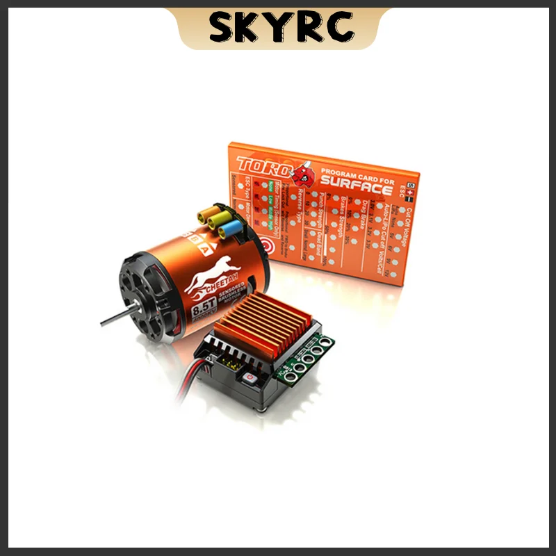 SKYRC Cheetah 1/10 CS60 60A Sensored ESC with 8.5T 4000KV 10.5T 3250KV 13.5T 2590KV 17.5T 1870KV 21.5T 1600KV Brushless Motor