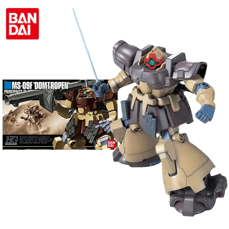 

Bandai Gundam Model Kit Anime Figure HGUC 027 1/144 MS-09F DOM TROPEN Genuine Gunpla Model Anime Action Figure Toys for Children