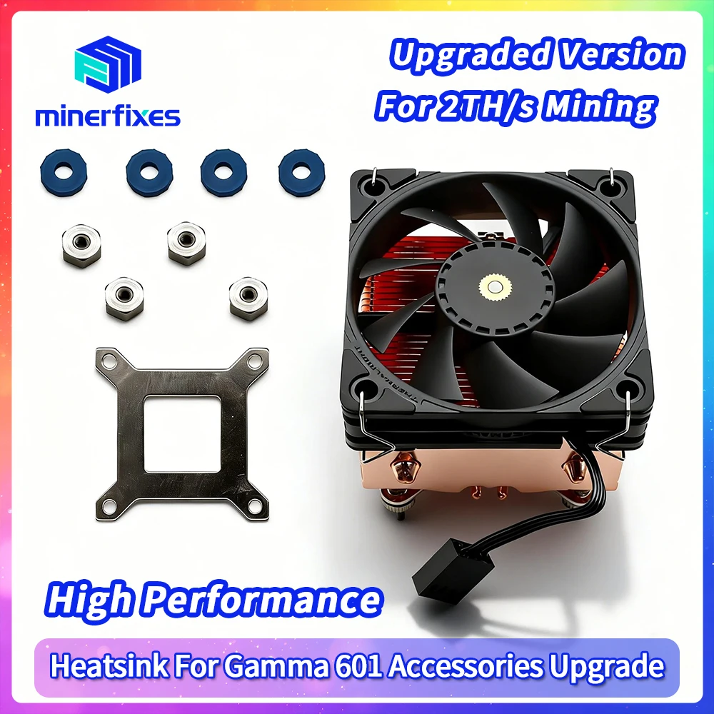 

Mining Machine Heat Sinks Upgrade Pure Copper Heatsink Kit For Bitaxe Gamma 601 Up To 2TH/s Bitcoin Miner Accessories Cooler