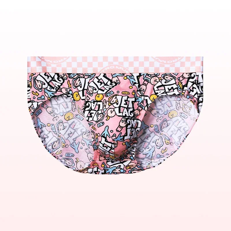 3pcMen's pure cotton antibacterial underpants, men's briefs, cotton, comfortable, personalized printed, breathable, men's sporty