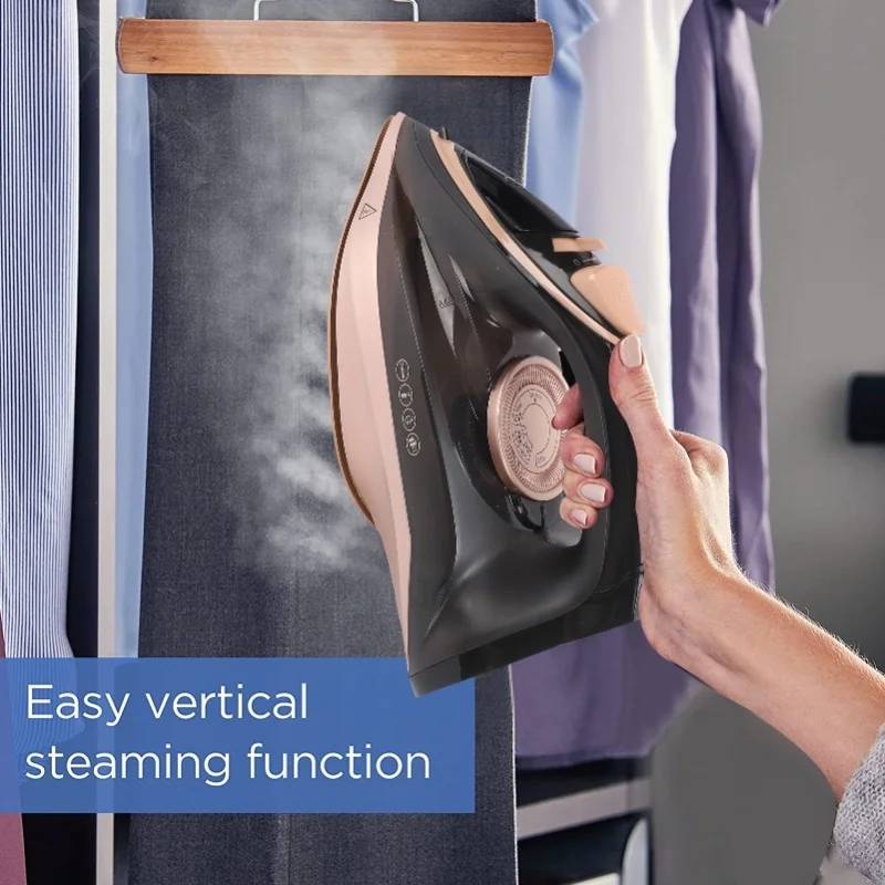 2200W Handheld Steam Iron Powerful Dry Wet Dual Use 250ml Water Tank For Travel Home Clothes