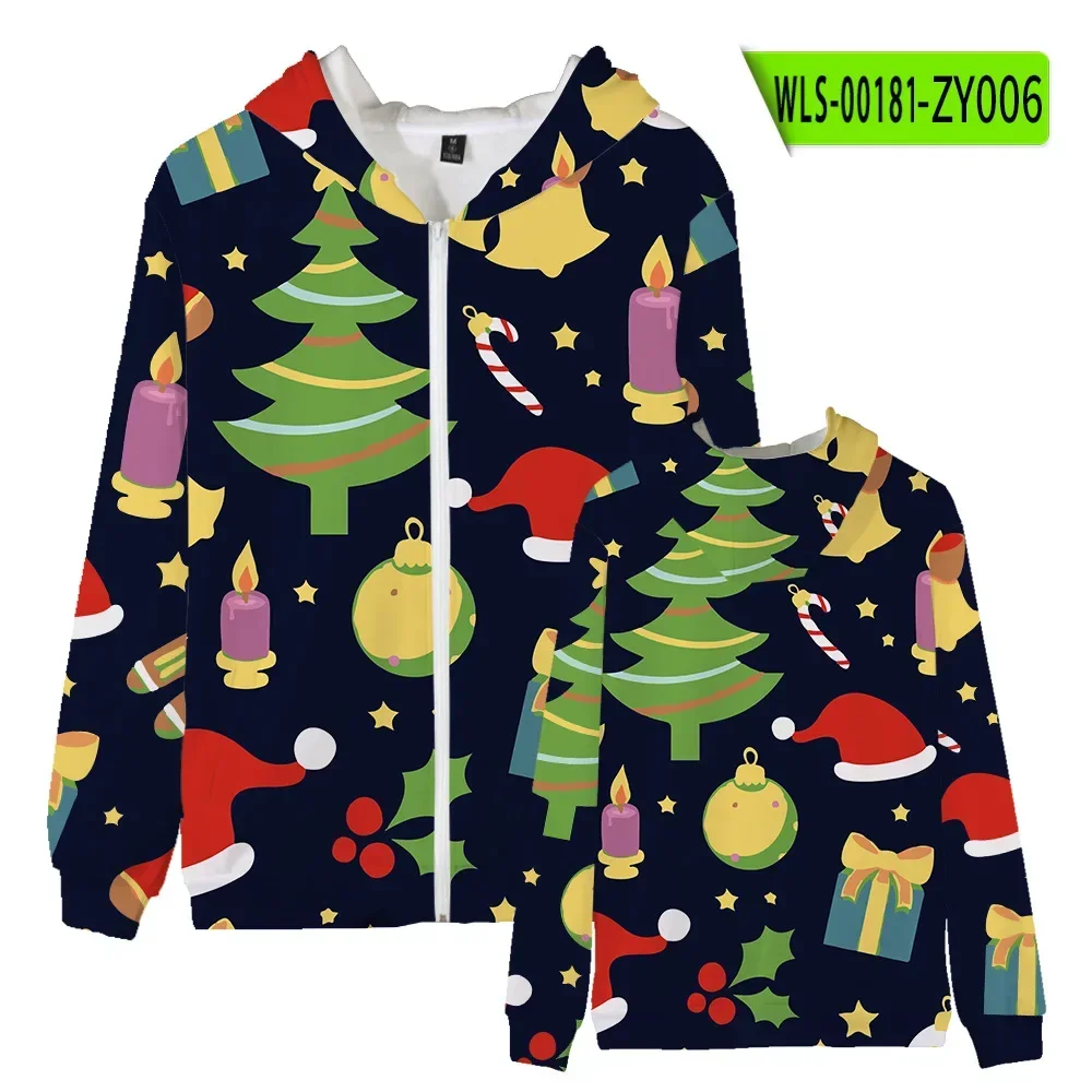 2024 Fabric Skin-friendly Zipper Sweatshirt Pullover Kids Colorful Long Sleeve New Lively Printed Top High Quality Playful Cloth