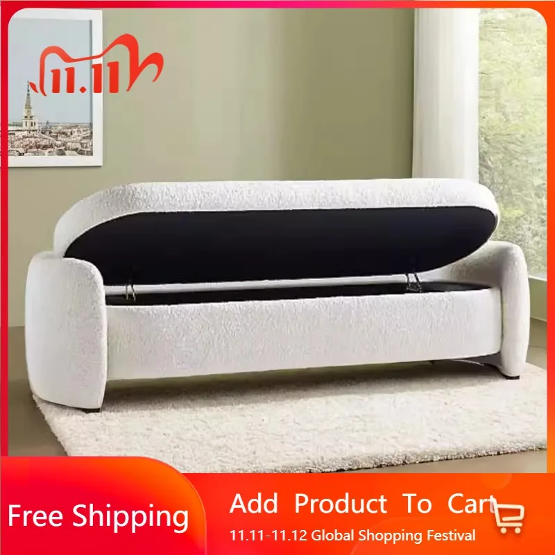 Vanity Chair Pouf Foot Stool Salon Storage Nordic Bench Seat Shoe Big Size Step Stool Ergonomic Muebles Entrance Hall Furniture