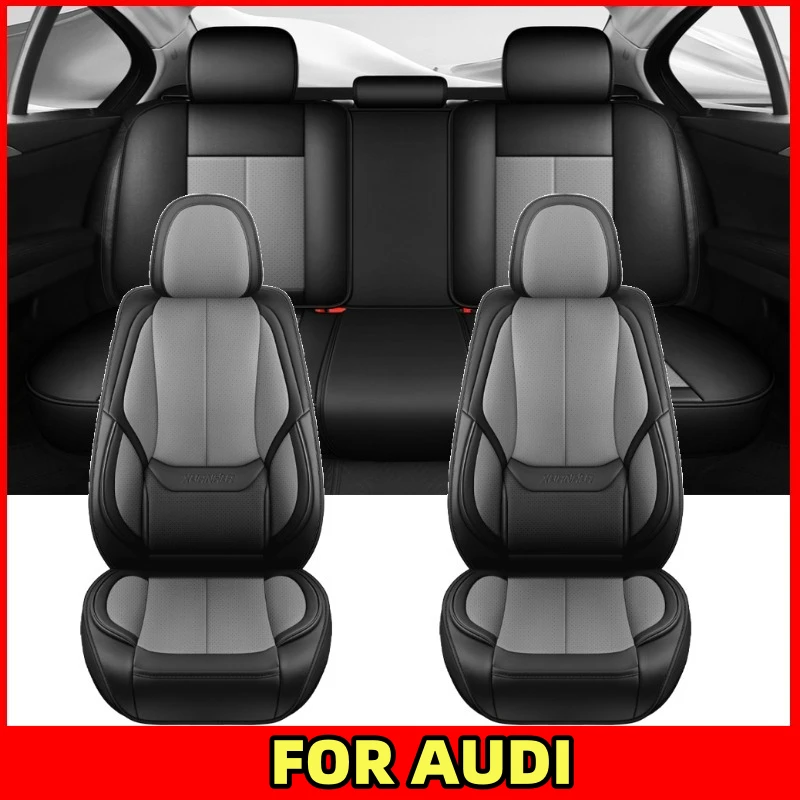 

Car seat cover waterproof artificial leather comfortable waist and wear-resistant full wrap 5 seat cover FOR AUDI Q3 A5 A6 A7