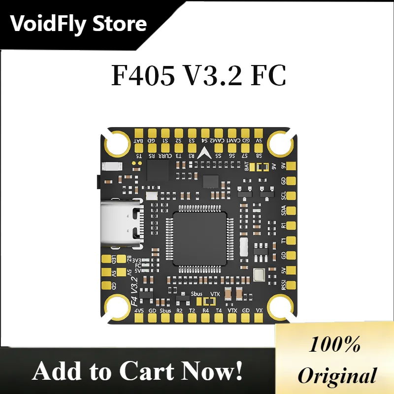 VoidFly Aocoda-RC F405 V3.2 Flight Controller BLE Wireless Configuration /42688P/Barometer/osd/black box for FPV Racing Drone Pa