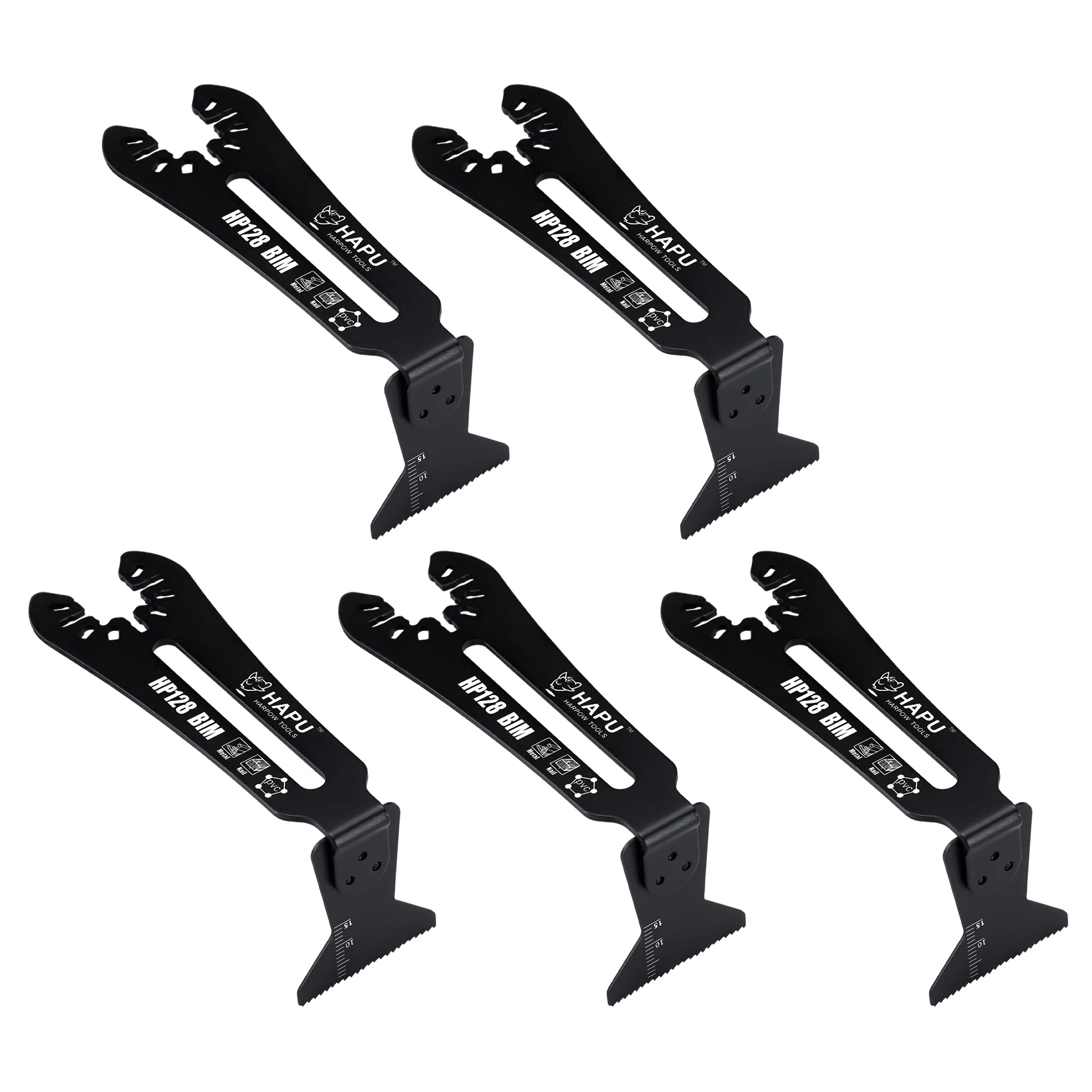 HAPU 90°Angle Oscillating Saw Blades Bi-Metal Oscillating Multi Tool Blades Flooring Blade for Tight Spaces Corners Plunge Cuts
