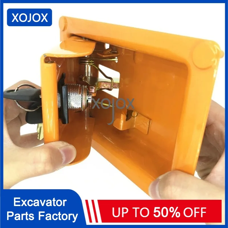 XOJOX For Hitachi side door lock excavator ZX200-3 side door lock EX200-5 side door lock zax/zx60 70 Anti-theft excavator parts