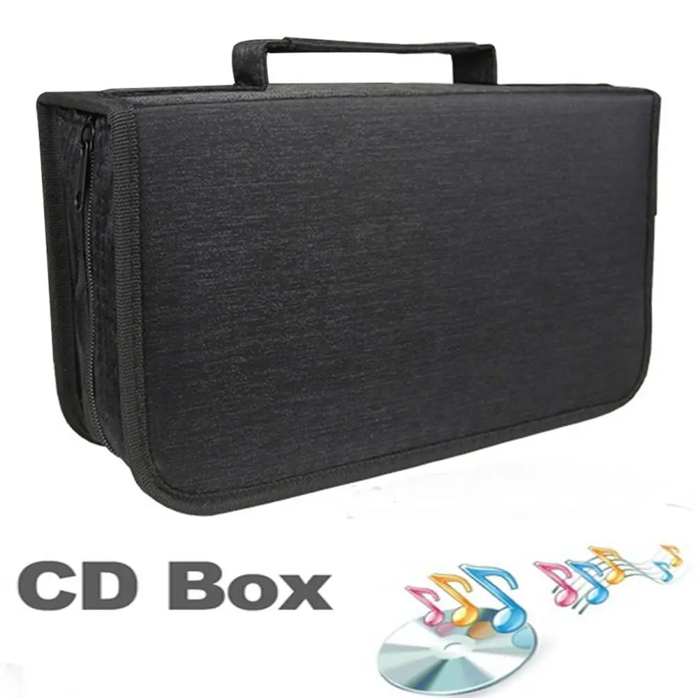 128 Disc CD DVD VCD Storage Bag with Carry Handle Collect Album Organizer Game Accessories