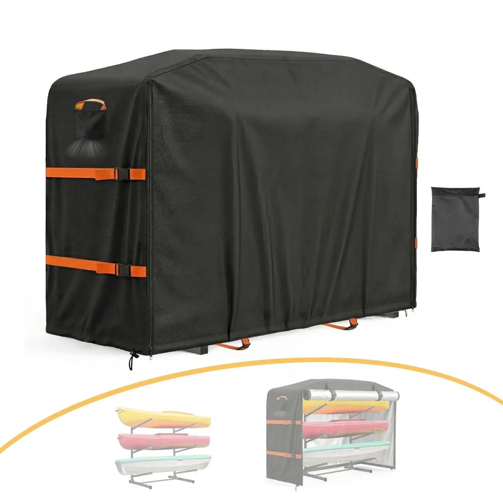 kayak-rack-cover-freestanding-stand-cover-coverage-protector-for-lakefronts-backyards