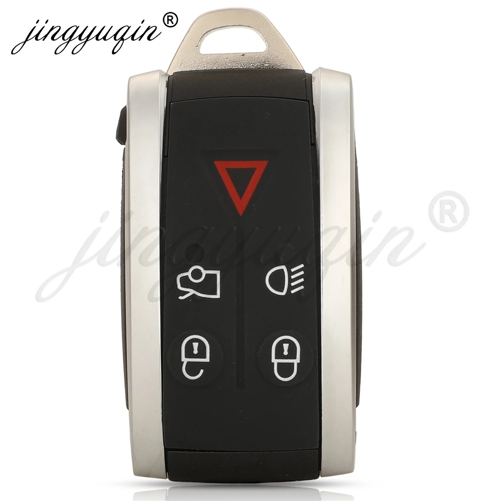 jingyuqin 5 Buttons Smart Car Remote Key Shell For Jaguar XF XFR XK XKR XK8 XJ8 2007 - 2013 Housing Fob Case Replaceme