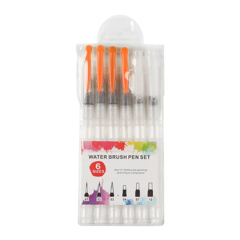 Füllfederhalter für Aquarellmalerei mit Weichem Pinsel, Großer Wasserspeicher, Wasserlöslicher Farbstift für Malerei
