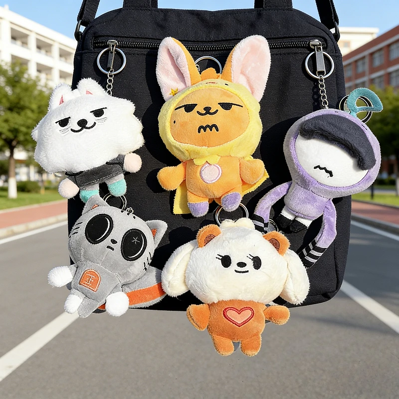

Kpop TXT PPULBATU Plush Toys 10cm Soobin YEONJUN TAEHYUN Kawaii Cartoon Animal Plushie Keychain Pendant SKZOO Home Decorations