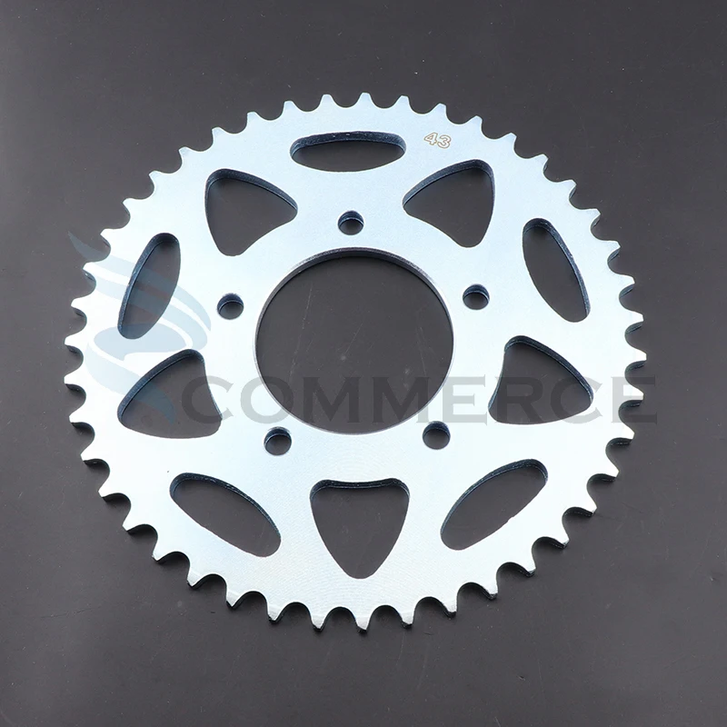 Motorcycle 42/43/44/46T teeth Rear Sprocket For Benelli BJ600 BJ600GS-A BN600 TNT600 TRK502 TRK502C BG300 BN302 TNT300 BJ250