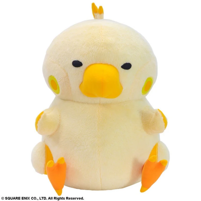 Muñeco de Peluche Chocobo Gordo de Final Fantasy Japonés, Figura Hecha a Mano, Lindo Pollo Suave, Recuerdo de Cumpleaños para Niños, Regalo de Navidad