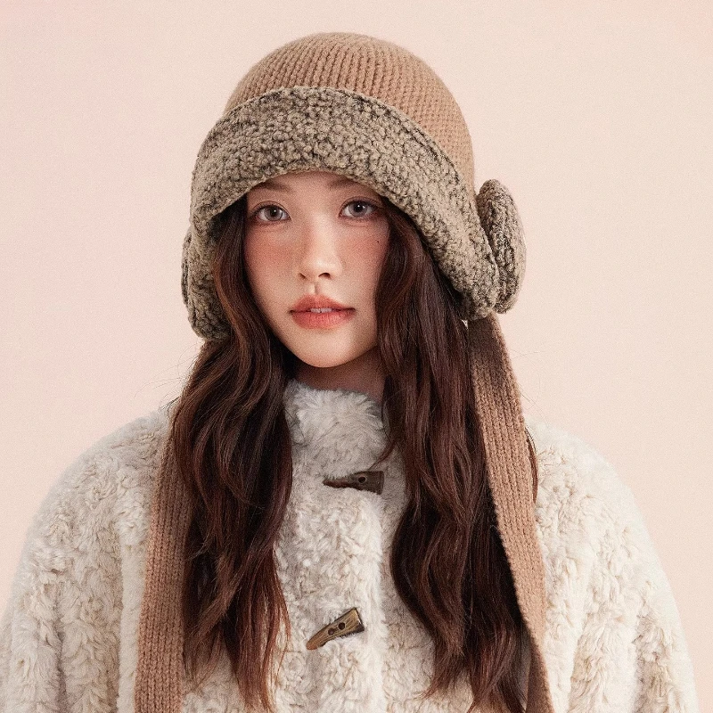 

Новые персонализированные наушники, дизайнерские короткие плюшевые наушники в стиле ретро, пуловеры, шапки, женские зимние уличные теплые шапки-бомберы для отдыха