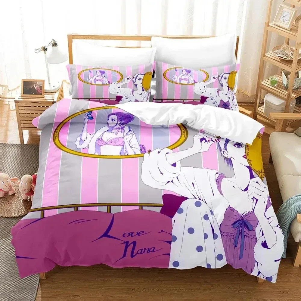 Anime NANA Bedding Set 3D Printed Suitable for Bedroom Duvet Cover Set With Pillowcases Kids Home Textile