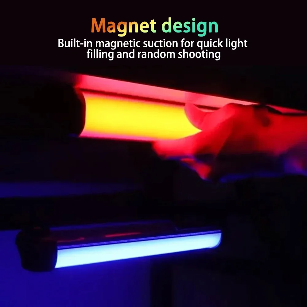 Oświetlenie fotograficzne RGB TikTok Magnet Fotografia Mini ręczna lampa LED Light Stick Tube Stick Lampa do wideo Vlog Światło wypełniające