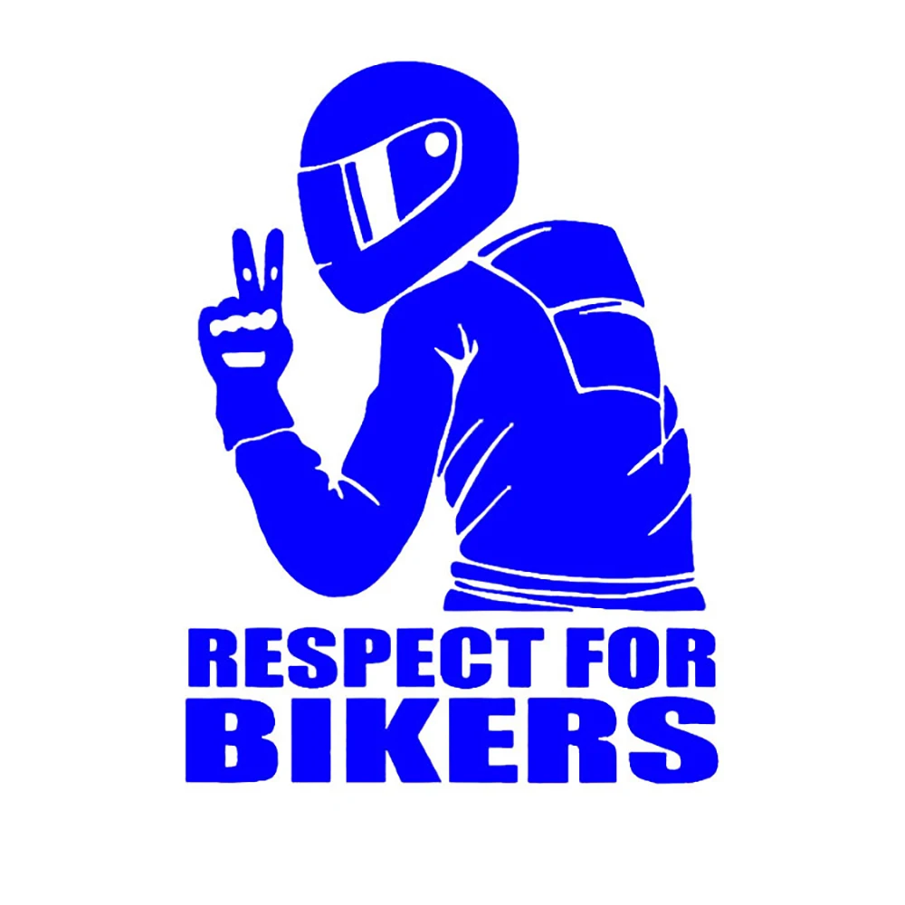 1pc 15x11CM Respekt Biker Aufkleber Für Auf Auto Motorrad Vinyl 3D Aufkleber Motorrad Vinyl 3D Aufkleber und Abziehbilder