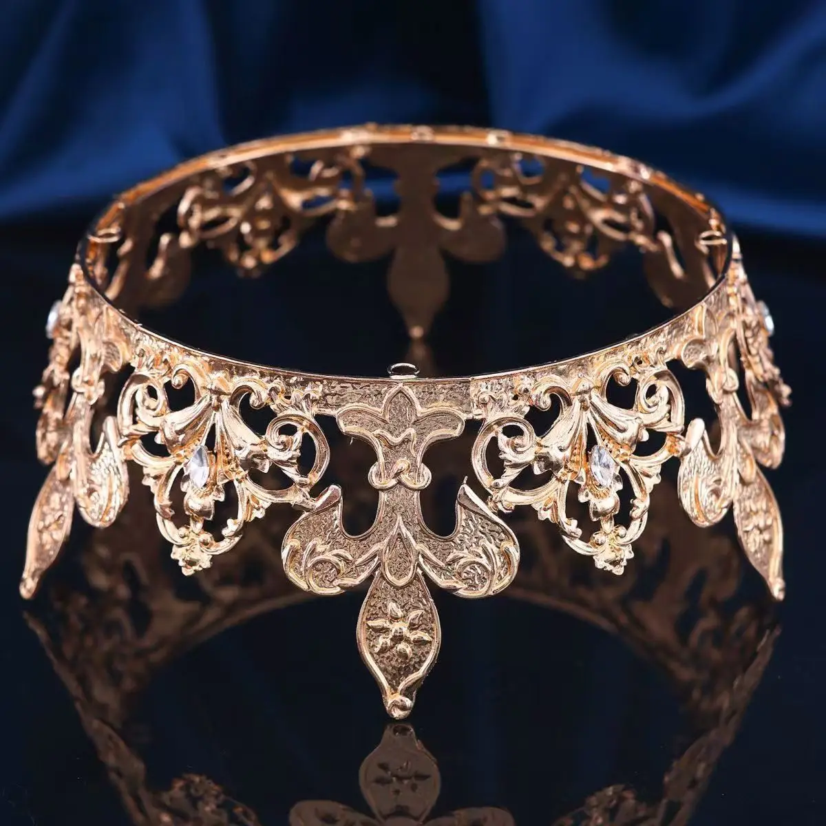 التاج الملكي الملكة الملك تيارا الإكليل الرجعية جولة التاج لمهرجان حفلة موسيقية عيد الهالوين حزب الشعر التبعي الرجال النساء