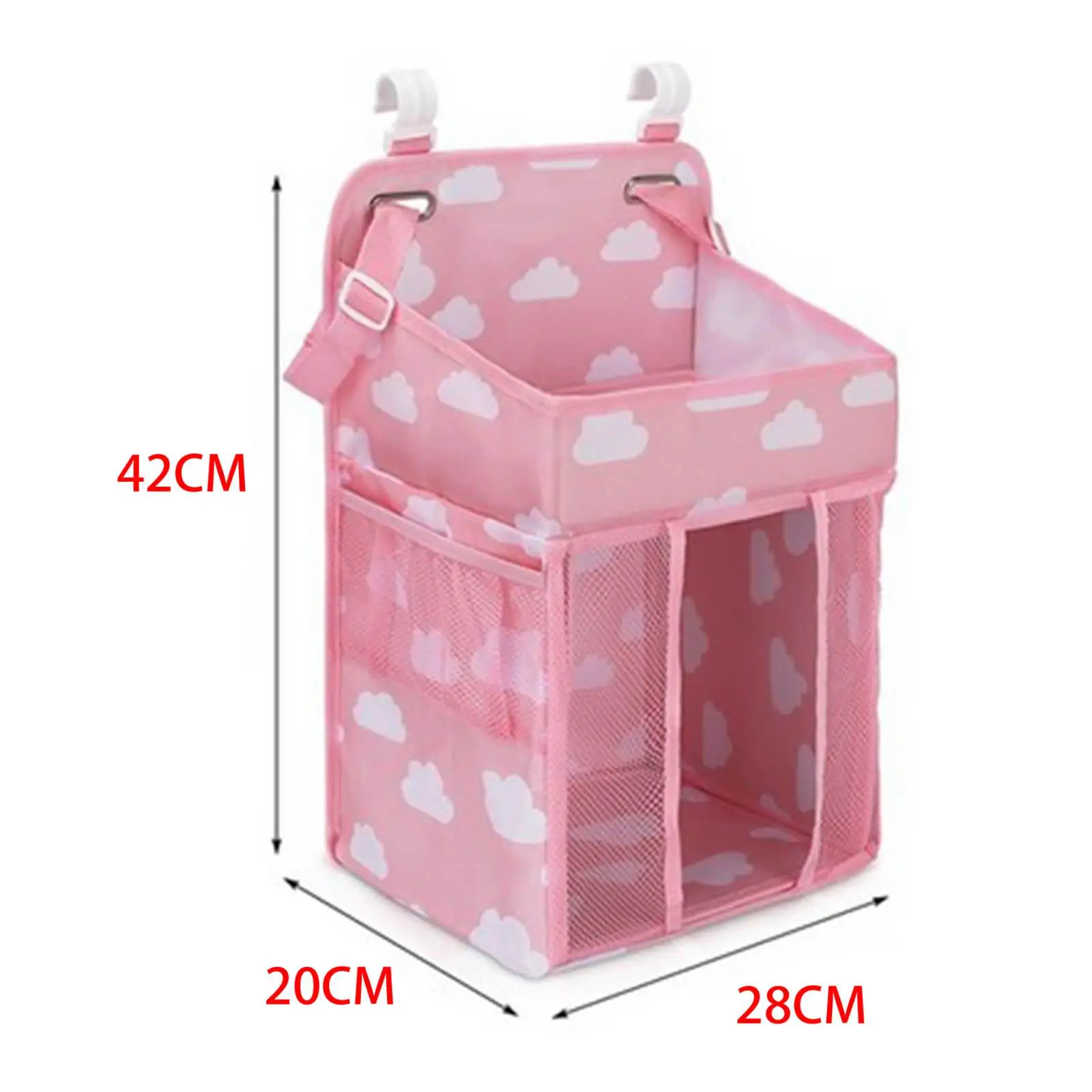 حقيبة بجانب السرير، حقيبة تخزين معلقة، حقائب تعليق، جيوب للأطفال، لمجموعة مفروشات تنظيم الحفاضات، ملابس الحضانة