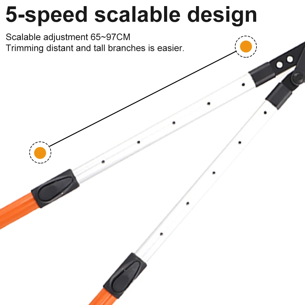 SK5 High Carbon Steel Extendable Pruning Heavy-duty Scissors Rough Branch Pruning Fruit Tree Scissors