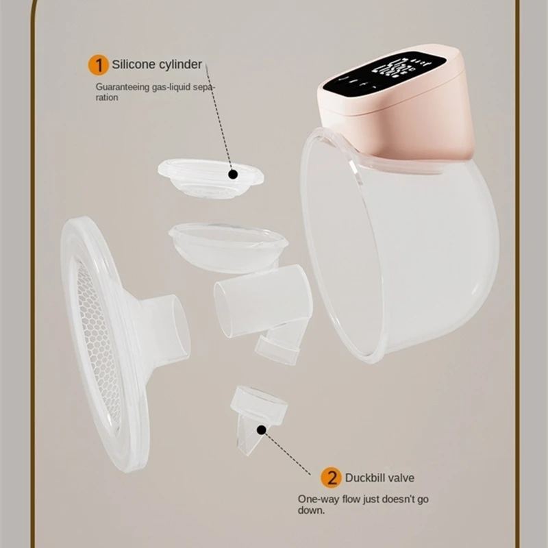 Breast Pump Hands Free, Wearable Breastfeeding Pump with 4 Mode and 36 Level, Strong Suction, Painless, Anti-Backflow, BPA Free