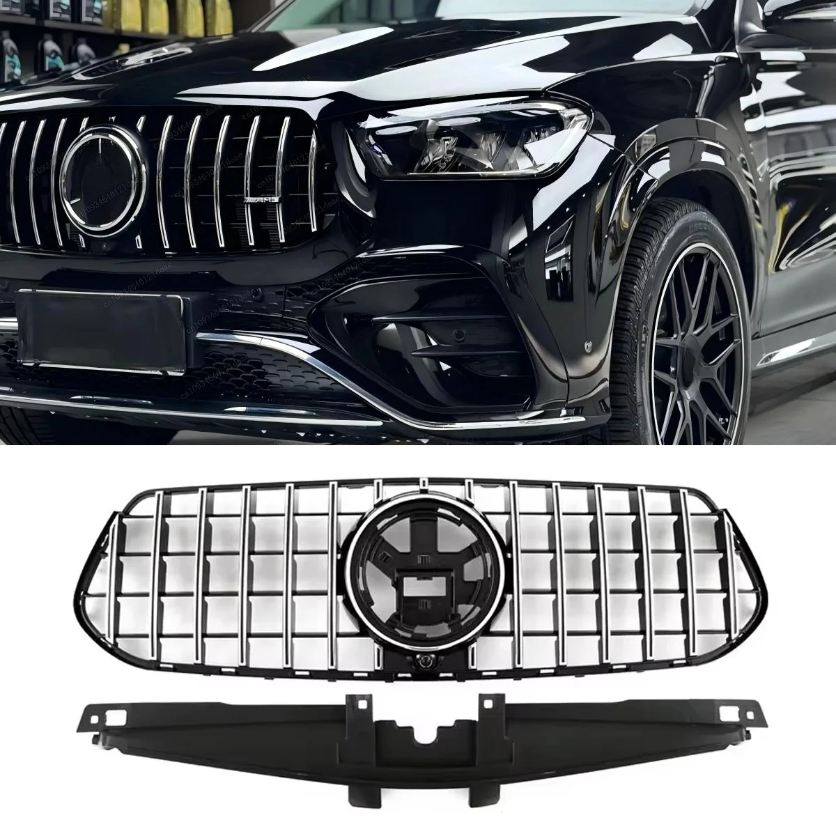 Radiator Grill Replacement - Front Grille for Mercedes-Benz GLE-Class W167 2024+ Luxury GT Style GLE350 GLE450 GLE580