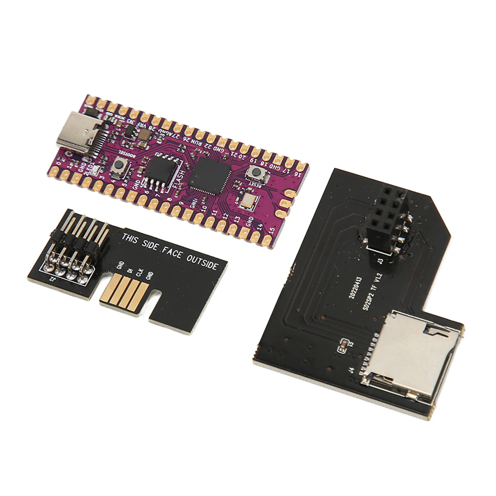 Для Raspberry Pi Pico Board RP2040 гибкий модуль микроконтроллера двухъядерный с адаптером Micro Card SD2SP2 Pro для NGC GameCube