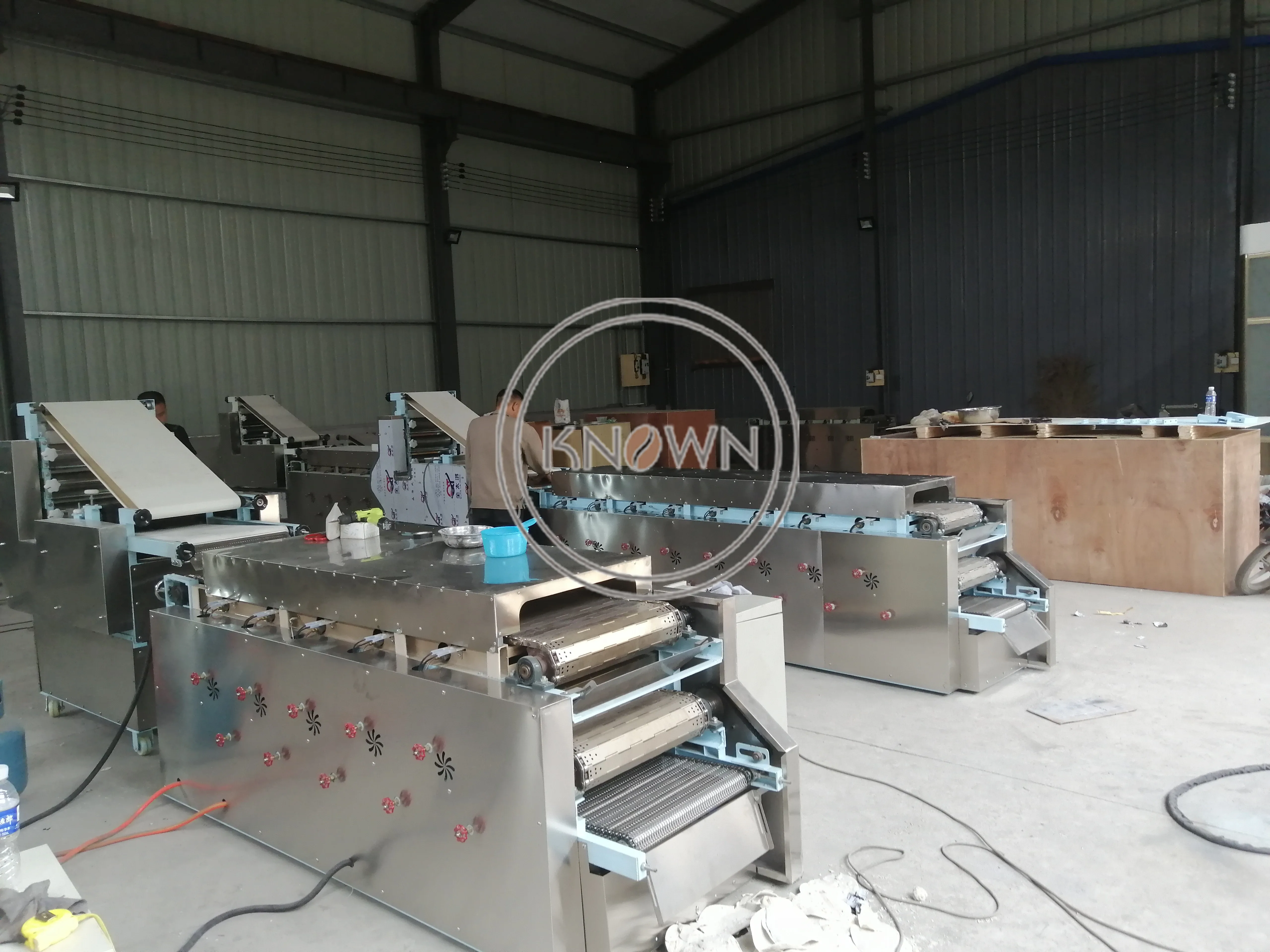 Коммерческая производственная линия, промышленная машина для производства арабских выпечки с большим выходом