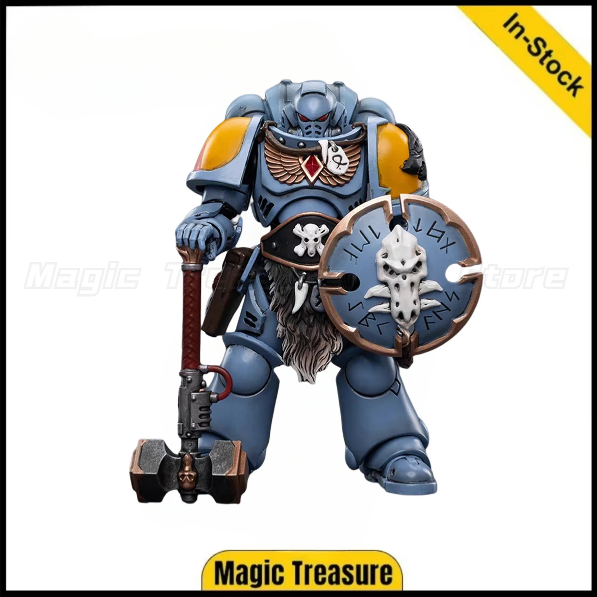 

【In Stock】JOYTOY 1/18 Action Figure Space Wolves Claw Pack Sigyrr Stoneshield Toy Model Gift