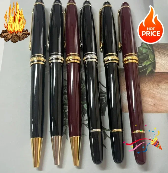 

Luxury Black Resin MB Ballpoint RollerBall Pen 163# Mesterprice National Pens for Office Writing Gifts Supplies