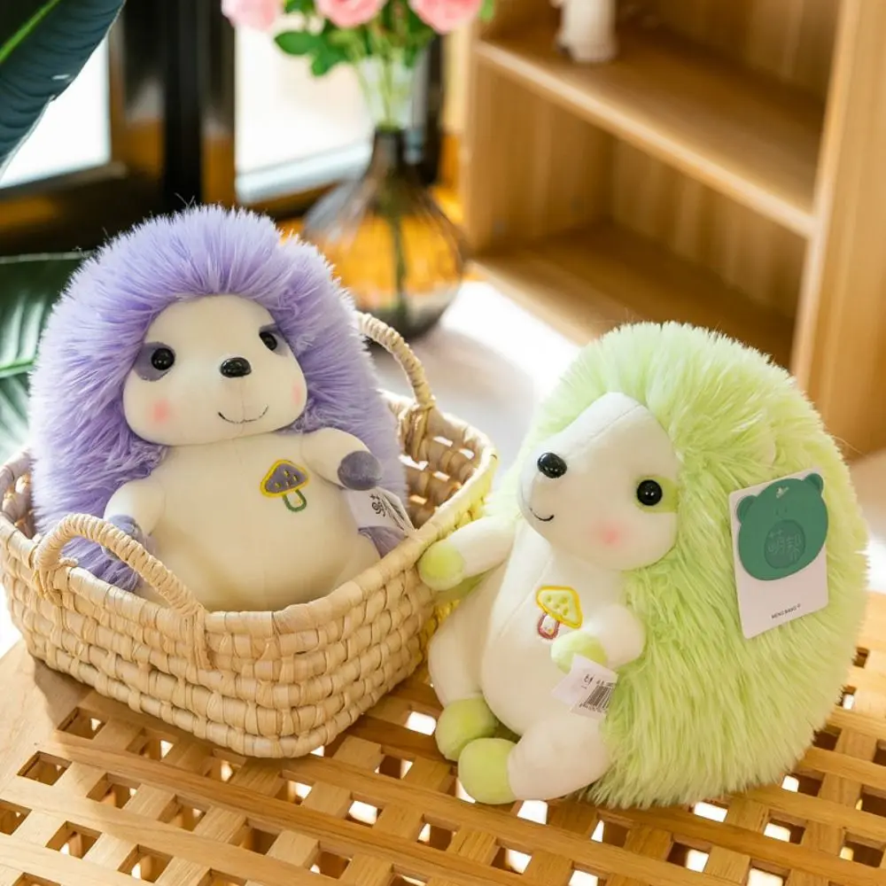 Abraço travesseiro de pelúcia animal ouriço boneca de pelúcia macio vida real ouriço brinquedo de pelúcia bonito kawaii ouriço plushie boneca crianças presente