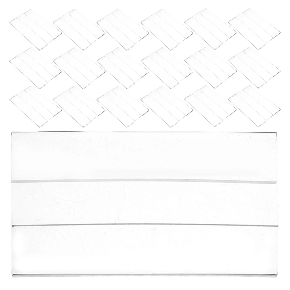

20pcs Acrylic Shelf Label 6X4Cm Flat Price Tag Stand Wear-Resistant Transparent Sign Holder For Supermarkets Retail Stores