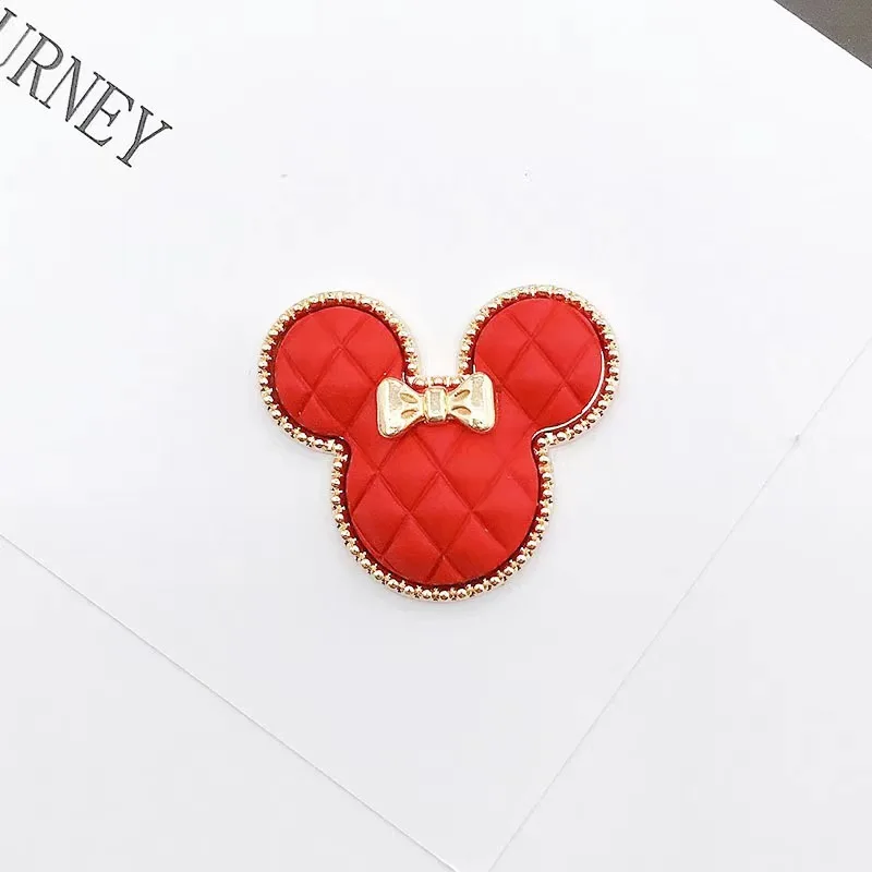 5 Pcs Alloy Colour Polka Dot Bowknot Paint Sweet Cute Bear Children Hair Bag Necklace Accessory Bracelet DIY Handmade Material images - 6