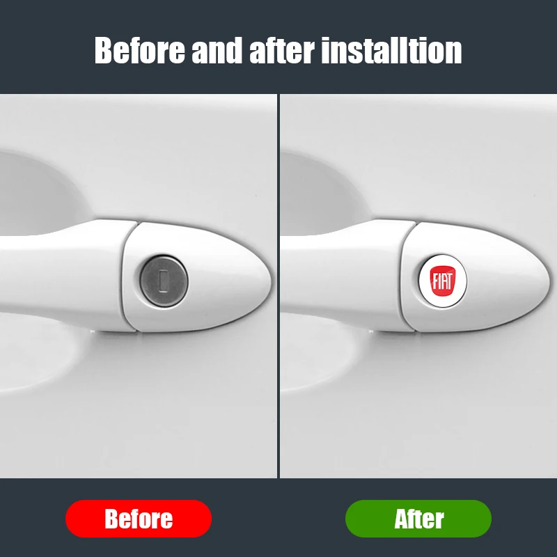 15 مللي متر مفتاح السيارة شارة شعار استبدال ملصقات مفتاح السيارة لشركة فيات 500 500L 500X 124 Aegea MobiPanda Tipo Sedici Centoventi Fiorino #6