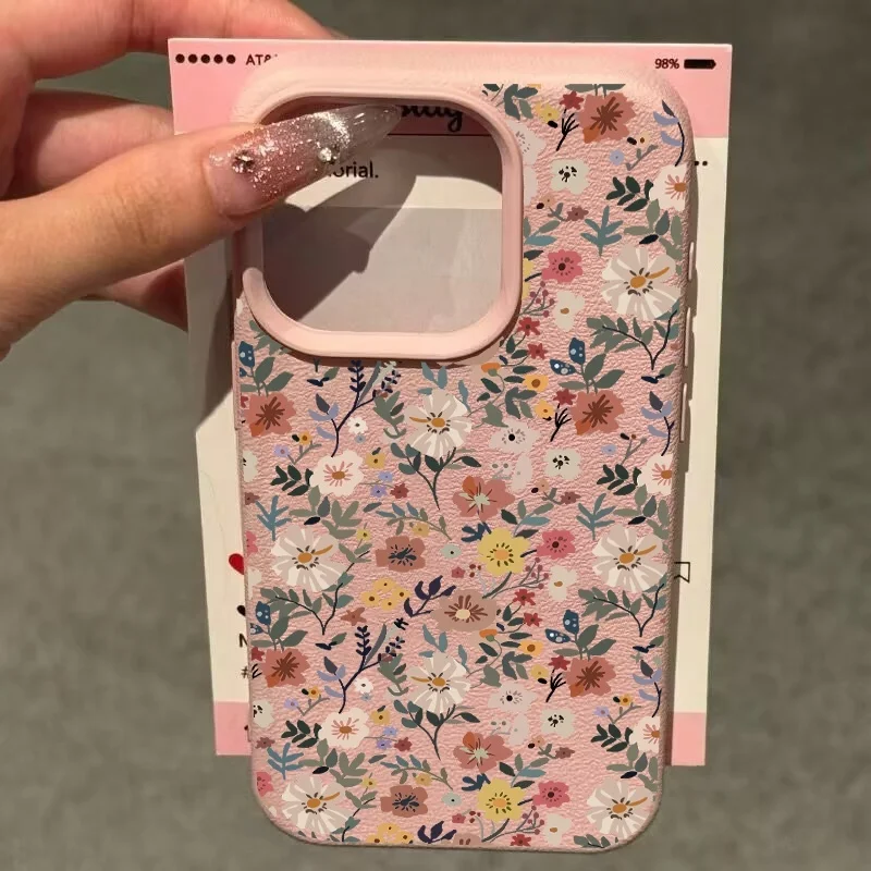 حافظة على شكل أوراق ديزي ملونة على الموضة لهاتف Realme 15 14 13 12 11 9 Pro Plus 10 8 5G 8i C53 C51 C63 C55 C35 C30S C65 C21Y C25Y